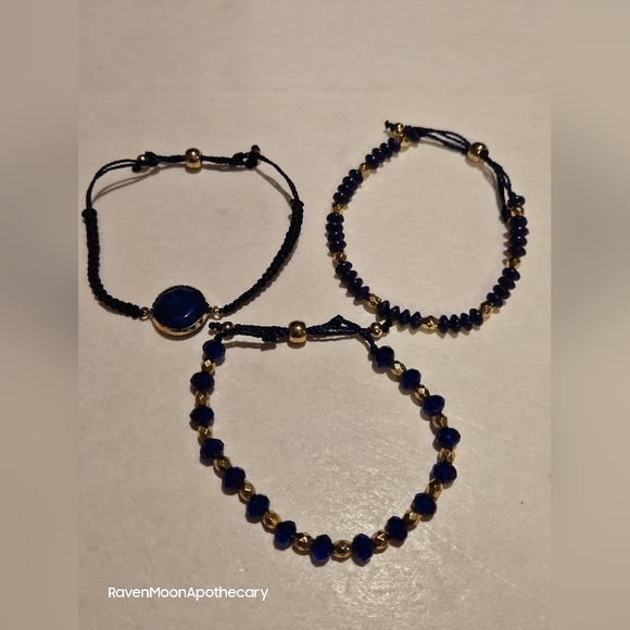 2018 Avon Blue Stacking Bracelets - Picture 1 of 6